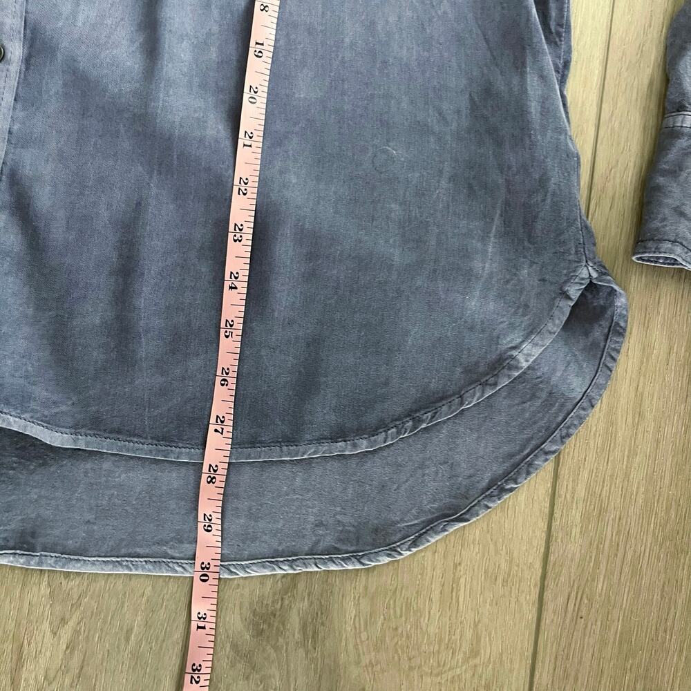 Rock & Republic Women’s Blue Twill Button Down Size XL - Picture 6 of 6